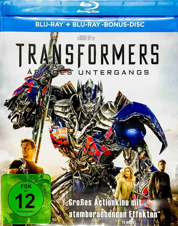 Blu-ray 2 Disc Transformers Ära des Untergangs mit Bonus Disc - Bild 1