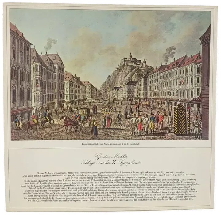 Vinyl LP - Wolfgang Amadeus Mozart, Gustav Mahler - Konzert für Klavier und Orchester / Adagio aus der X. Symphonie  - Bild 2