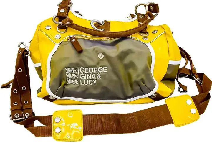 George Gina Lucy Tasche gelb/grau Schloss fehlt - Bild 1