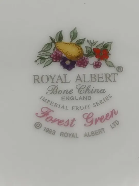 6x Tassen und Untertassen der Royal Albert England Fruit Series  - Bild 8