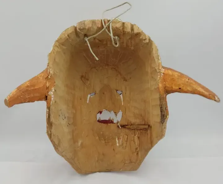 Geschnitzte Krampus-Maske Holz - Bild 7