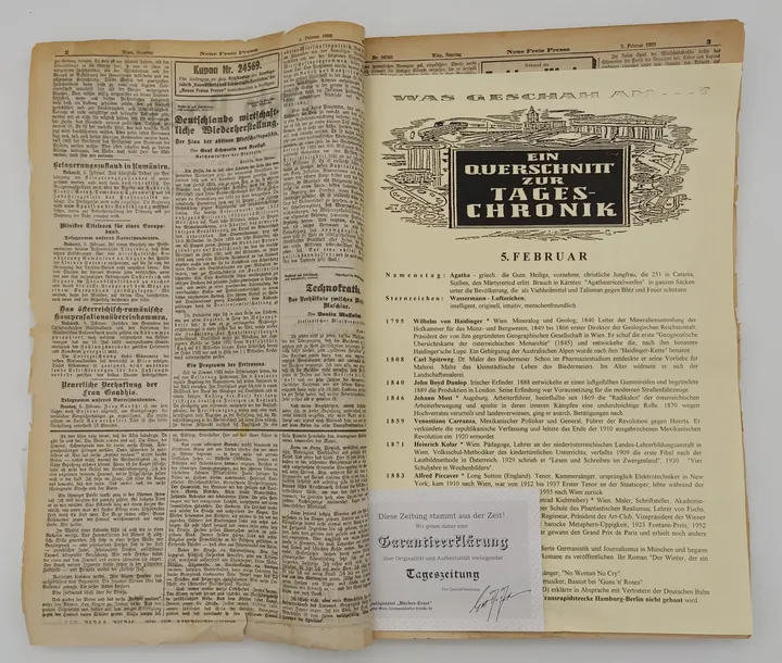 Zeitung - Neue Freie Presse - 5. Februar 1933 - Bild 2