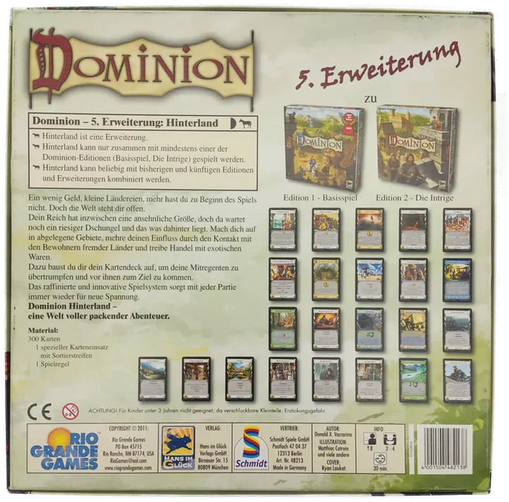 Dominion - 5. Erweiterung: Hinterland, Hans im Glück  - Bild 2