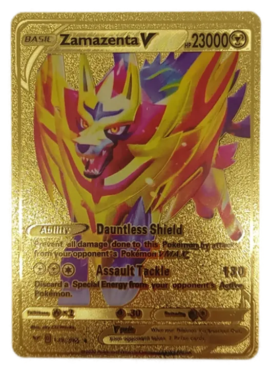  Pokémon Sammelkarte Goldfolie Zamazenta V BASIC - Bild 1