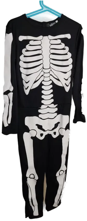 Fasching/Halloween Skelett Kinderkostüm – Gr. 122/128 - Bild 1