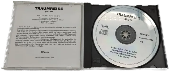 TRAUMREISE – Musik zum Entspannen (Audio CD) - Bild 3