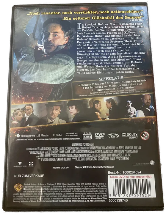Sherlock Holmes - Spiel im Schatten - DVD - Bild 2
