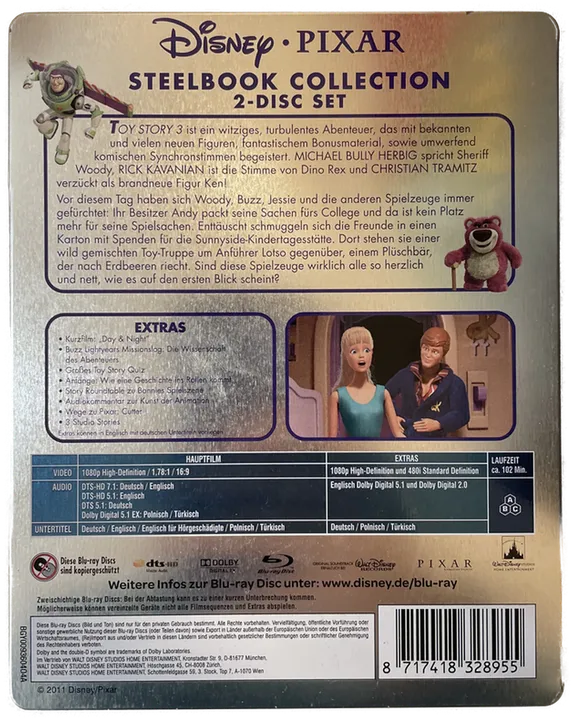 DVD Metall Box - Toy Story 3 - Bild 2