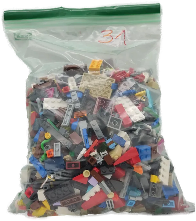 1,5 Kilo Lego Steine gemischt - Bild 4