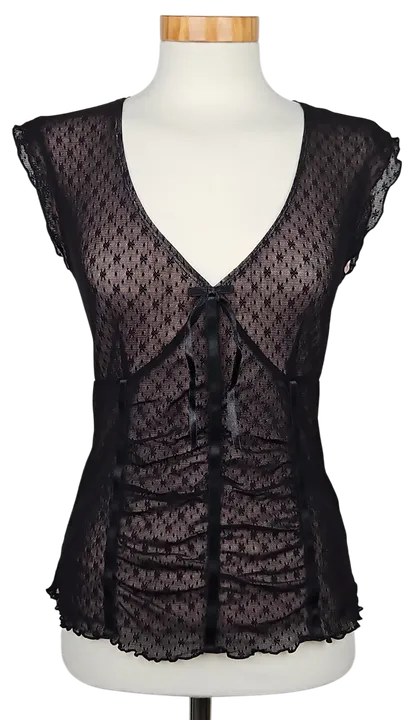 Mexx Damen Top, schwarz - Gr. S  - Bild 1