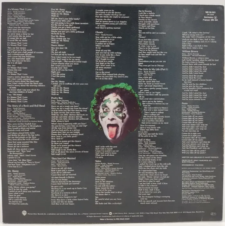 Vinyl LP - Randy Newman - Born Again  - Bild 2