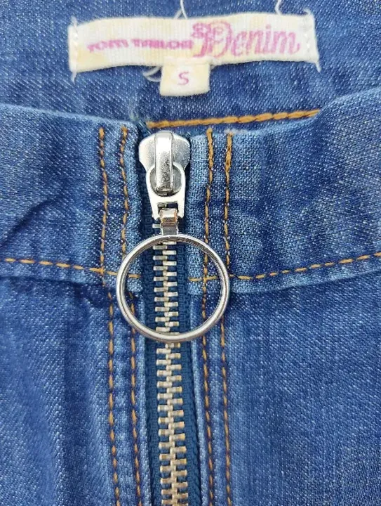 Tom Tailor Denim Damen Jeans Minirock blau Gr. S - Bild 3