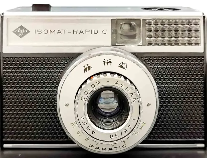 Agfa Isomat-Rapid C Kamera mit Film und Ledertasche - Bild 3