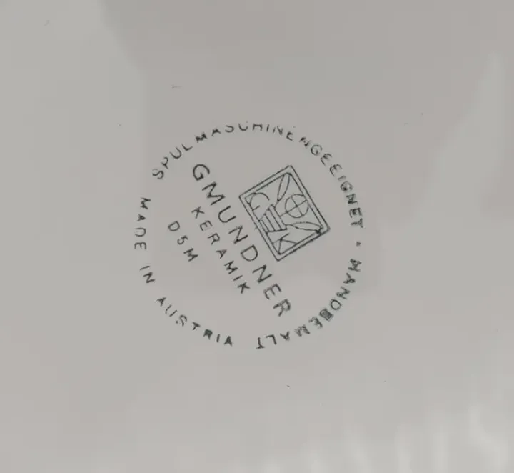 Gmundner Keramik Salatschüssel blau/ grün/ gelb - 23cm Durchmesser - Bild 3