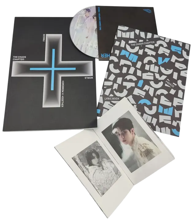 K-Pop - Tomorrow X Together - TXT- Album The Chaos Chapter:  Freeze - World - Fotobuch - Audio CD - Lyric Book und Minibooklet - Bild 2