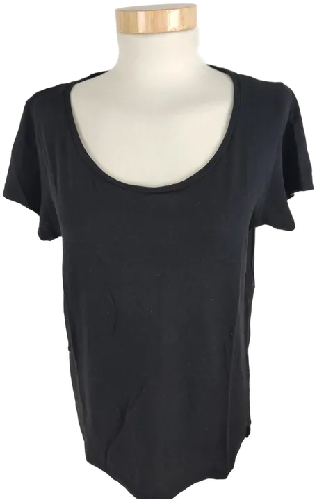 Pull & Bear Damen T-Shirt, kurzarm, schwarz, Größe M - Bild 1