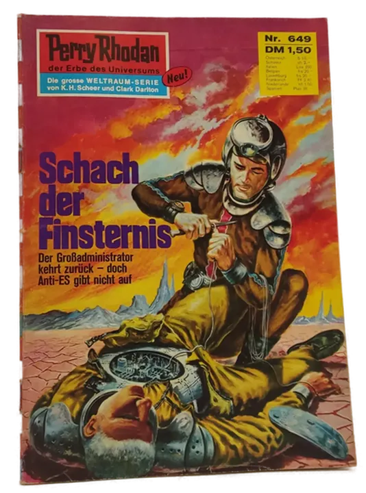 Romanheft Perry Rhodan Schach der Finsternis Erstauflage Nr.649  - Bild 1