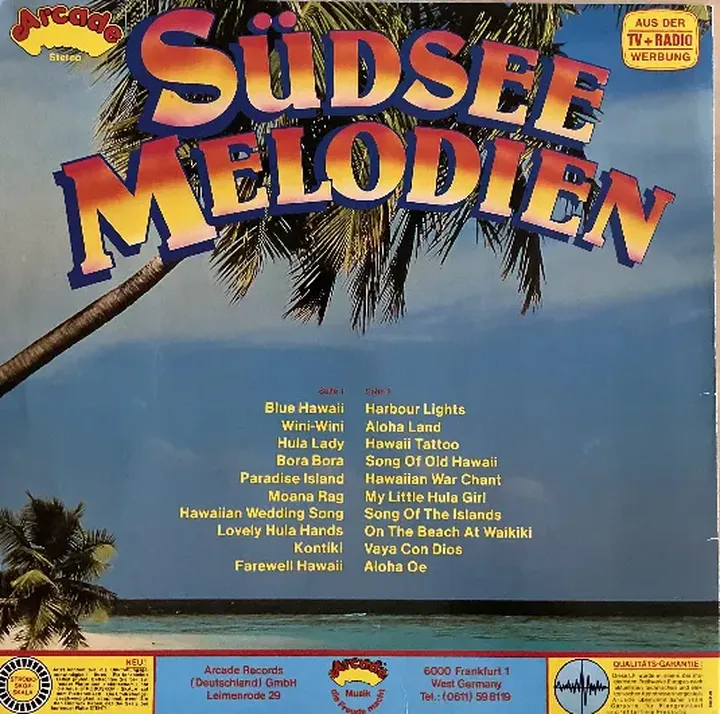 LP - Südsee Melodien - Bild 2