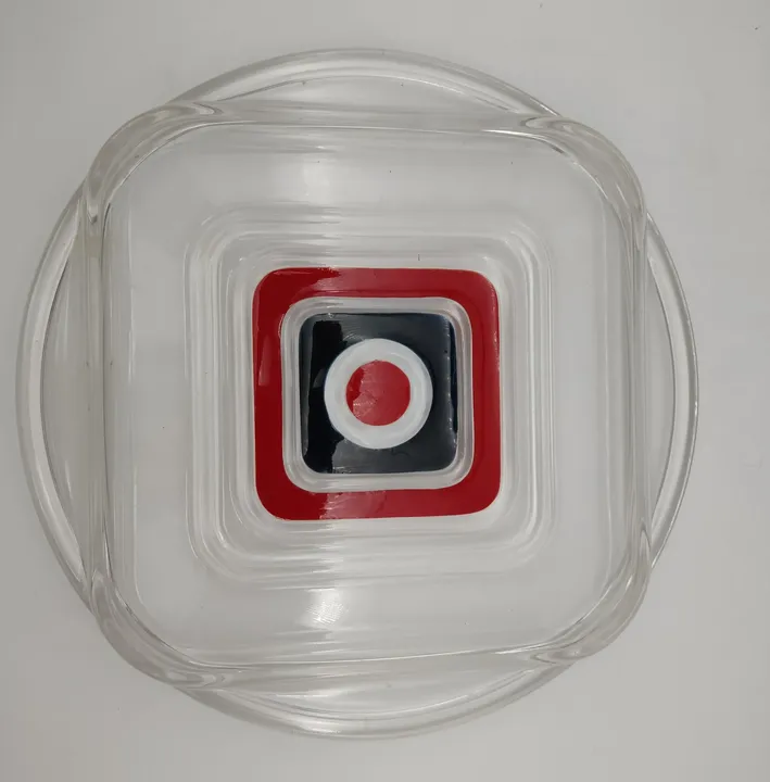 Vintage Große Servierplatte aus Glas. Ø30cm - Bild 2