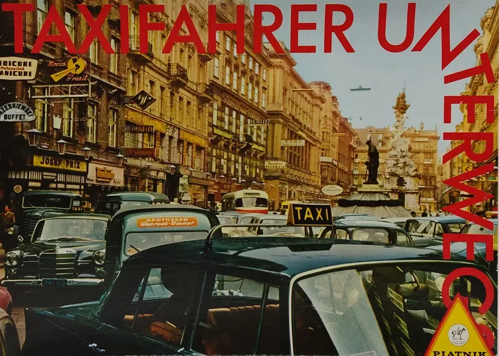 Vintage-Spiel - Taxifahrer unterwegs - Piatnik - Bild 1