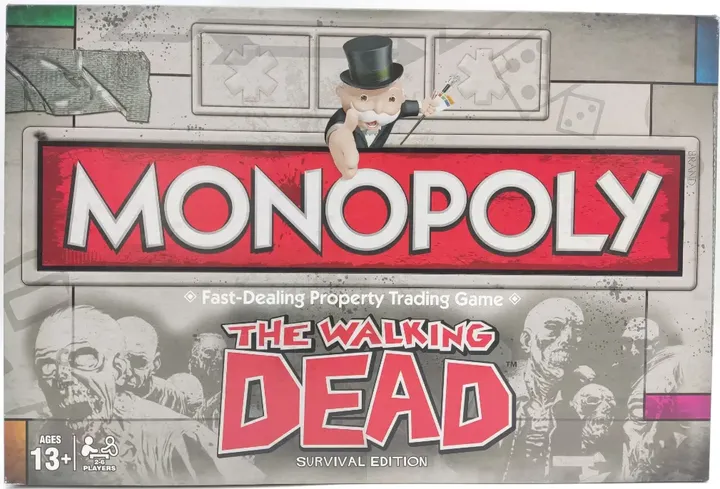Monopoly, The Walking Dead Edition - Gesellschaftsspiel, Hasbro  - Bild 1