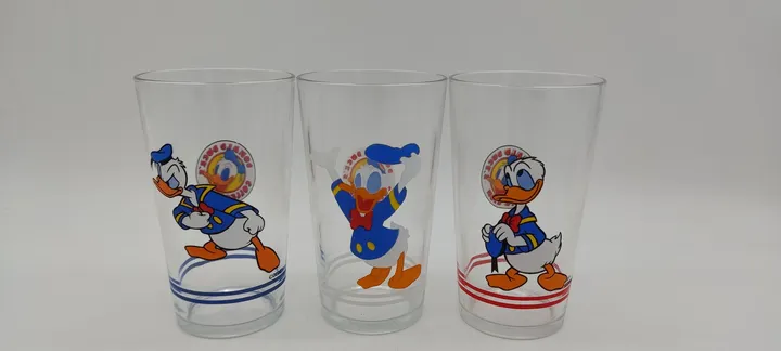 Donald Duck Collection Gläser Set (3 Stück) Vintage - Bild 2