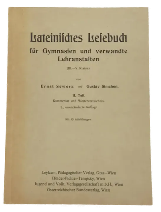 Buch Lateinisches Lesebuch für Gymnasien und verwandte Lehranstalten - Bild 1