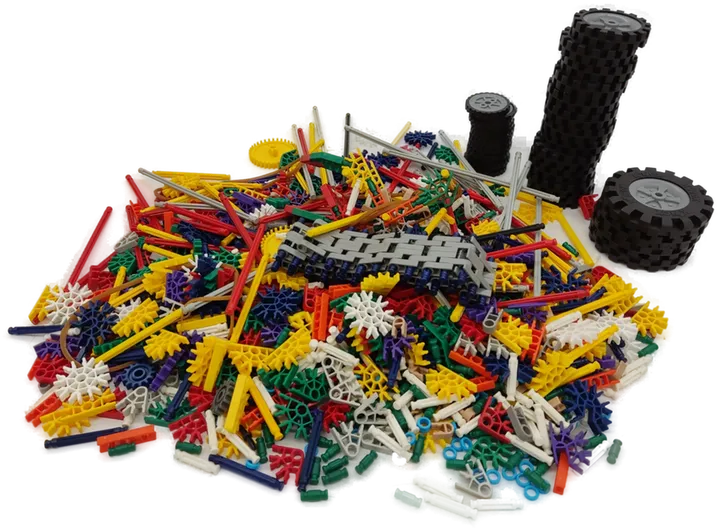 Lernspielzeug K'NEX Bausteine ca 2,2 Kg gemischt  - Bild 1