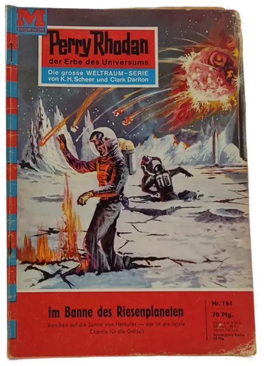  Romanheft Perry Rhodan Im Banne des Riesenplaneten Erstauflage Nr.164 - Bild 2