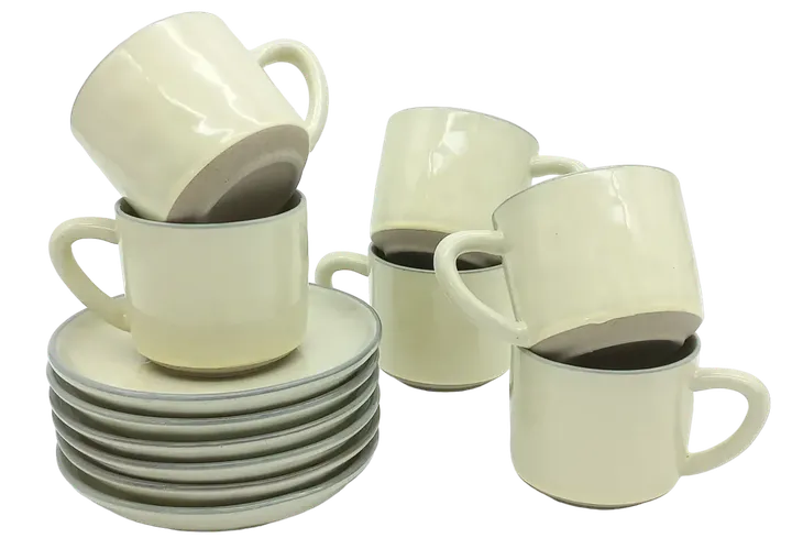 Keramik Tassen Set - 6 Stück  - Bild 1