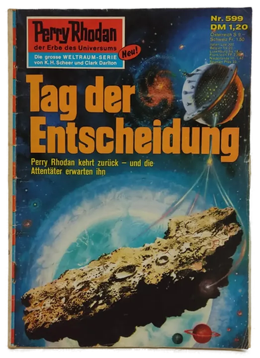 Romanheft Perry Rhodan Tag der Entscheidung Erstauflage Nr.599 - Bild 1