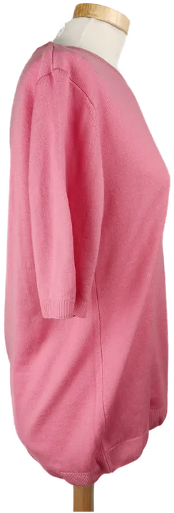 Woolmark Twinset, Pullover Kurzarm, Weste Langarm rosa /L/40 - Bild 6