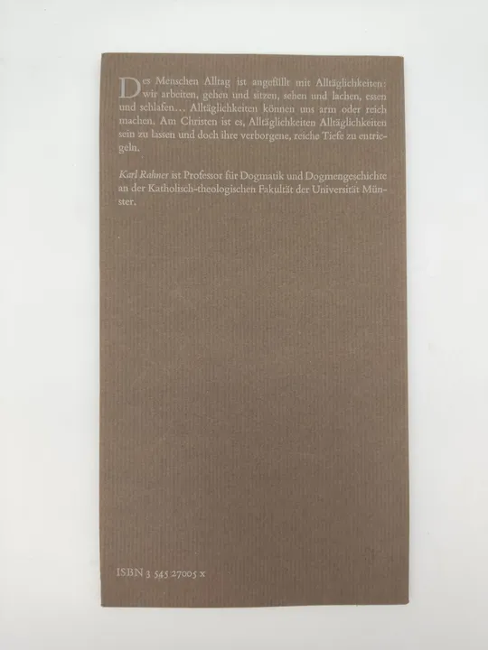 Alltägliche Dinge- Karl Rahner - Bild 2