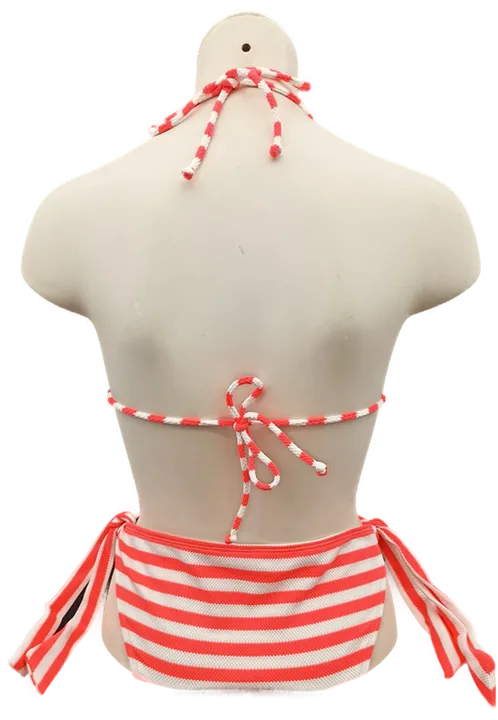 Skiny Triangel-Bikini neon pink/weiß gestreift Gr. 40 - Bild 2