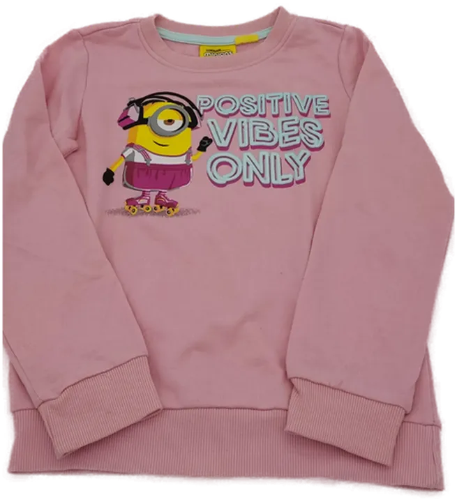 Minions Kinder Sweater rosa Gr. 122/128 - Bild 1