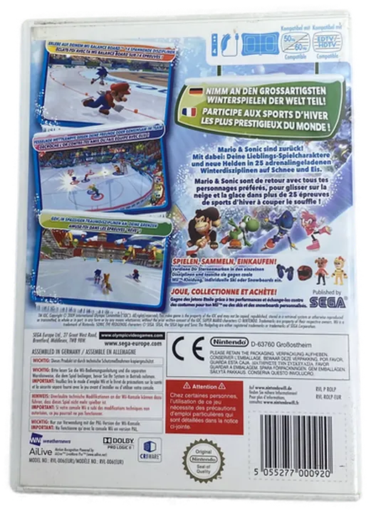 Mario und Sonic Olympic Winter Games - Wii Spiel  - Bild 2