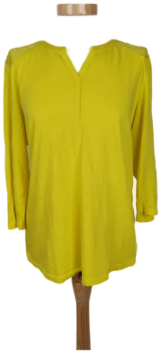 Street One Damen Shirt Top 3/4-Arm gelb - XL/42 - Bild 1