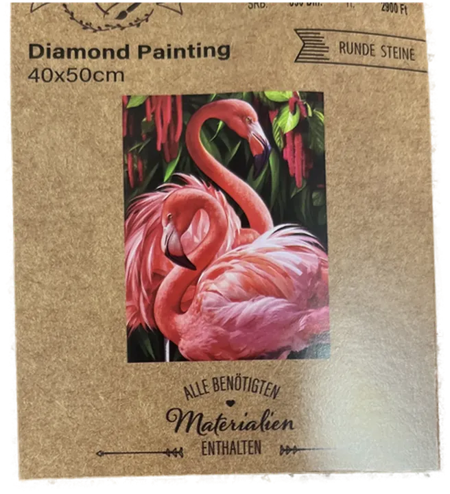 Diamant Painting Flamingo - Kreatives Hobby-Set in hochwertiger Neuware - Bild 2