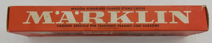 Märklin H0 - Modellwagon - Tiefladewagen mit Kiste - Bild 3