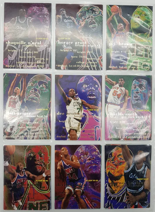 NBA Fleer Baseketball Trading Cards, 290 Stück, '95-96 u. '96-97 - Bild 4