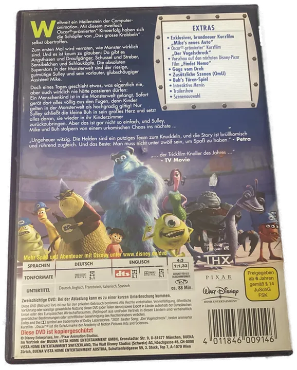 Die Monster AG - Disneyfilm - DVD - Bild 2