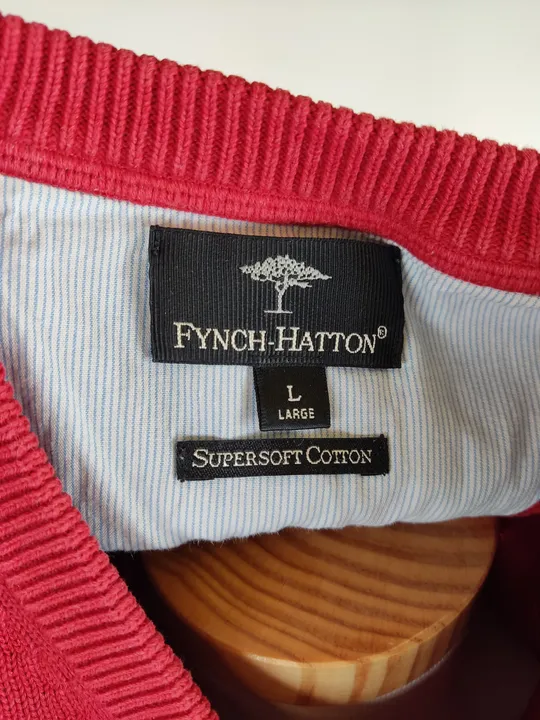 FYNCH-HATTON Pullover – rot, Gr. L - Bild 8