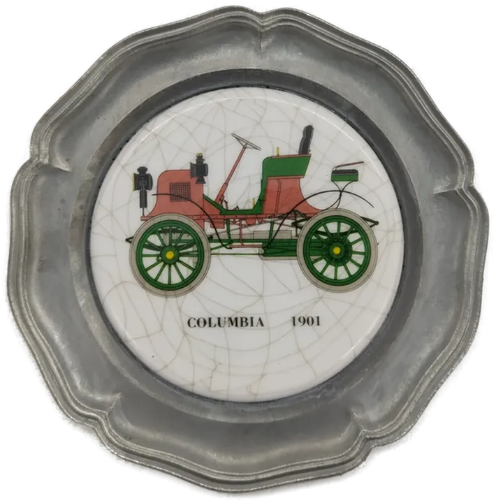Zinnuntersetzer Columbia 1901 - 6 Stück - Bild 4