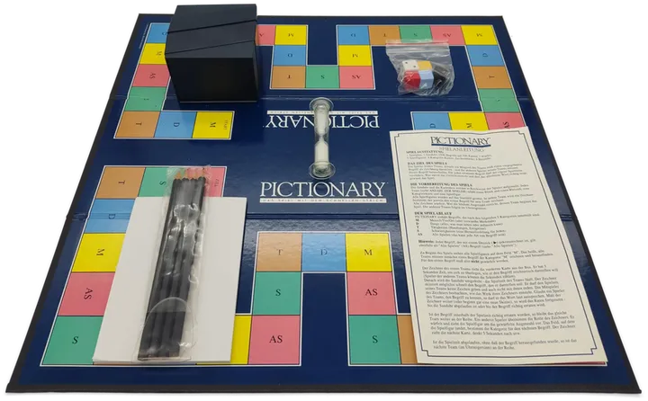 Pictionary - Das Spiel mit dem schnellen Strich - Brettspiel Parker 1993 - Bild 2