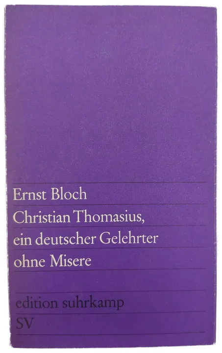 Christian Thomasius, ein deutscher Gelehrter ohne Misere - Ernst Bloch - Bild 1