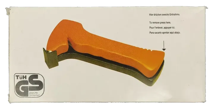 KFZ/LKW Unfallhammer mit Gurtmesser in orange, Länge 19cm - Bild 3