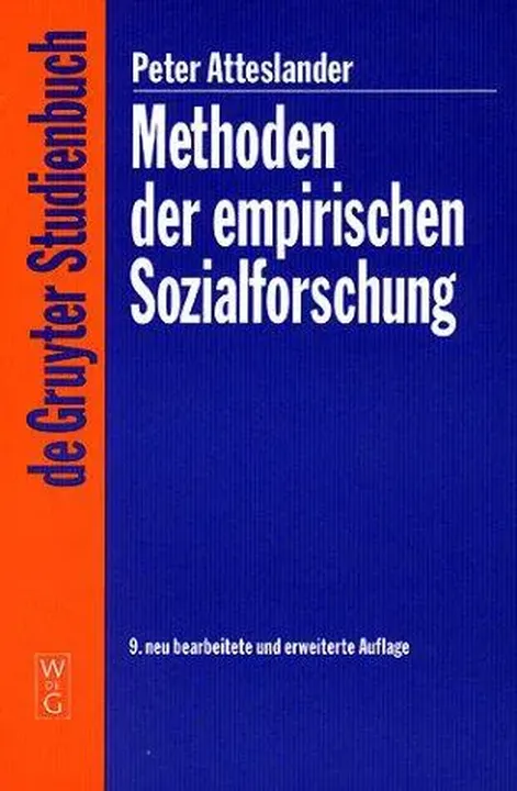 Methoden der empirischen Sozialforschung - Peter Atteslander - Bild 2