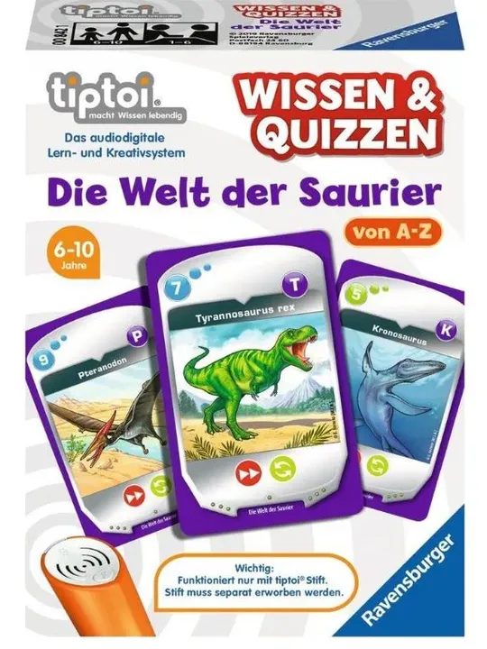 TIPTOI Wissen & Quizzen - Die Welt der Saurier von A-Z - Bild 1