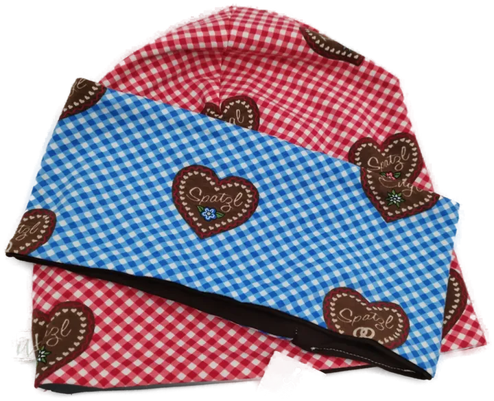 Kirchtag 2er Set- Kopfbedeckung Jersey *handmade* Gr. 51/52 - Bild 1