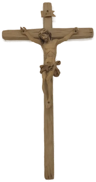 Kruzifix aus Holz / Jesus am Kreuz, Höhe ca. 55cm - Bild 1